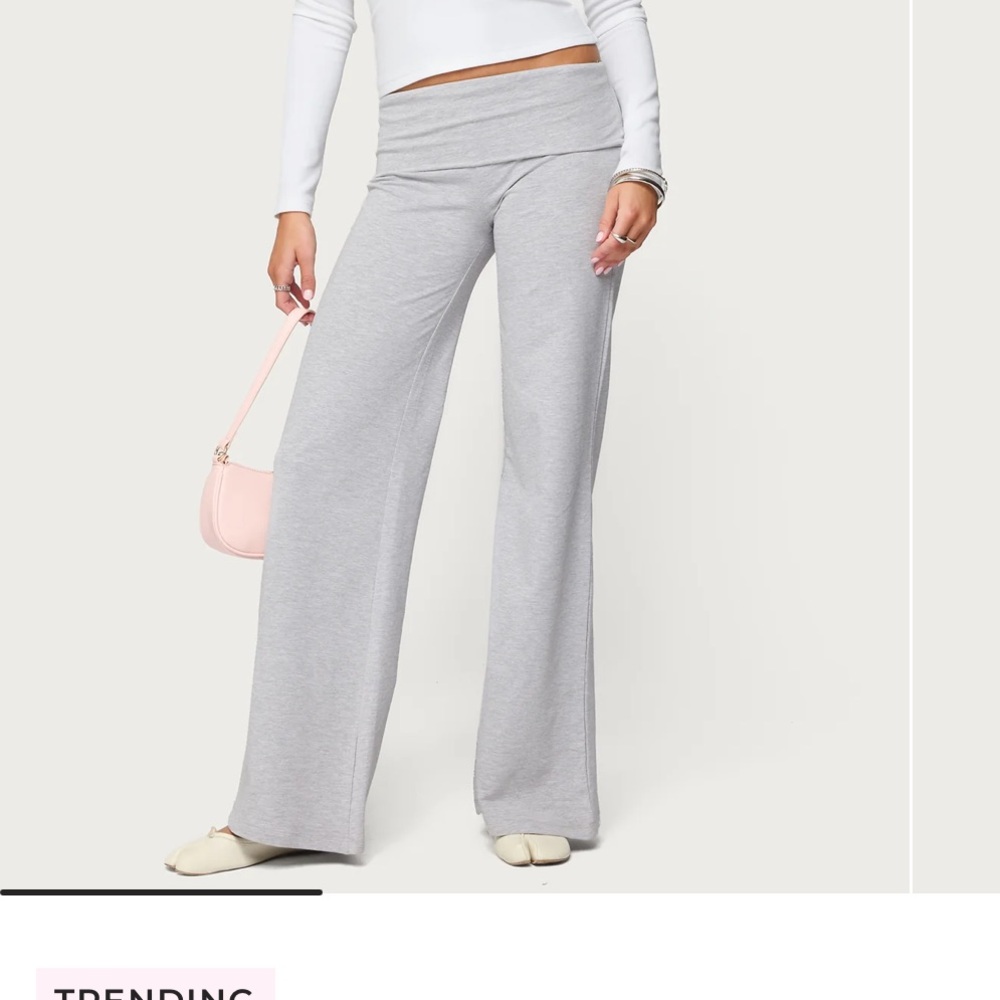 Wide Leg Fold Over Pants